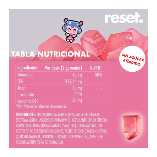 Reset - Vitamines pour la peau Skin Prebiotic Gummies