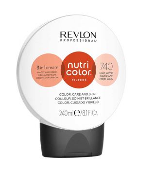 Revlon - Coloration Nutri Color Filters 3 en 1 Cream 240ml - 740: Cuivre clair