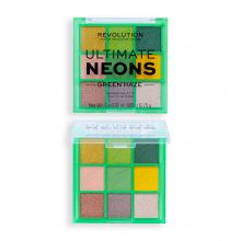 Revolution - *Artist Collection*  - Mini palette d'ombres Ultimate Neons - Green Haze