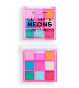 Revolution - *Artist Collection* - Mini palette de fards à paupières Ultimate Neons - Pretty Pink