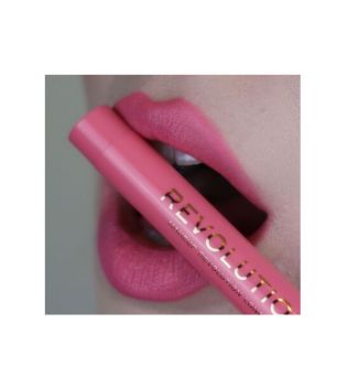 Revolution - Rouge à lèvres Velvet Kiss Lip Crayon - Cupcake