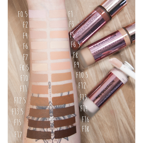 Revolution - Fond de teint Conceal & Define - F16