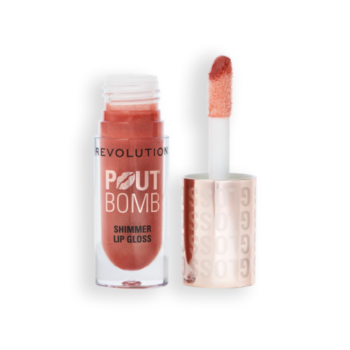 Revolution - Brillant à lèvres chatoyant Pout Bomb - Nude Glow