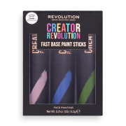 Revolution - *Creator* - Bâtons de maquillage artistique Fast Base Paint Sticks - Rose, bleu et vert