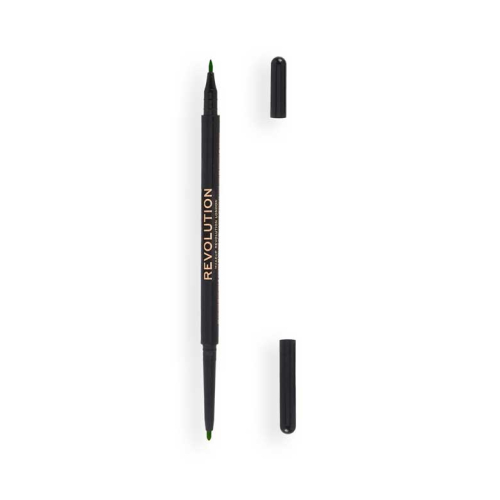 Revolution - Eyeliner Felt & Kohl Precision Dual Liner - Green