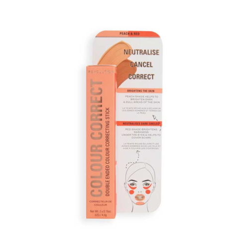 Revolution - Duo stick correcteur de couleur Correct & Transform - Peach and red