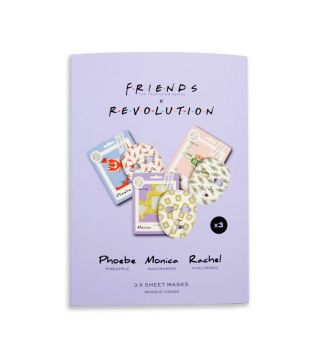 Revolution - *Friends X Revolution* - Lot de 3 masques en tissu - Phoebe, Monica et Rachel