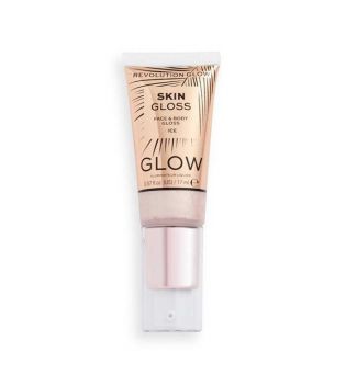 Revolution - *Glow* - Highlighter Face & Body Gloss - Ice