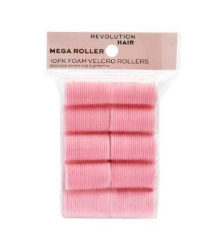 Revolution Haircare - Lot de 10 rouleaux velcro Mega Pink Rollers