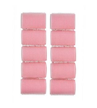 Revolution Haircare - Lot de 10 rouleaux velcro Mega Pink Rollers
