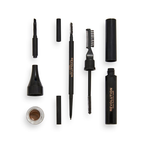Revolution - Kit Sourcils Ultra Brow Builder - Dark Brown