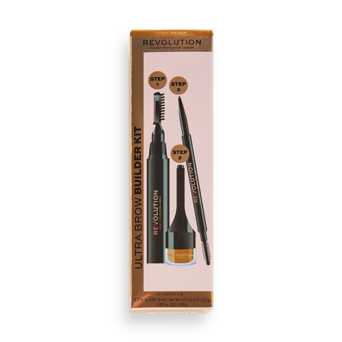 Revolution - Kit Sourcils Ultra Brow Builder - Light Brown