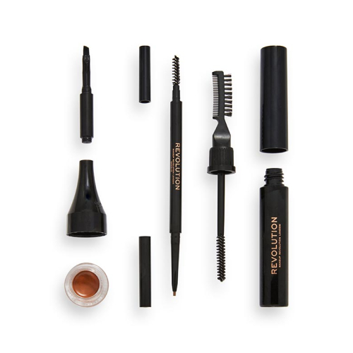 Revolution - Kit Sourcils Ultra Brow Builder - Medium Brown