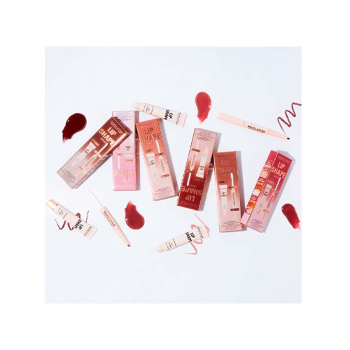 Revolution - Lip Shape Lip Set - Pink Nude