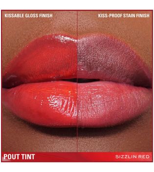 Revolution - Rouge à lèvres liquide Pout Tint - Sizzlin Red