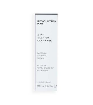 Revolution Man - Masque anti-imperfections 2 en 1 Blemesh Clay Mask