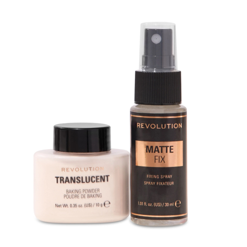 Revolution - Duo de fixation de maquillage Mini Matte Heroes