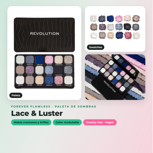 Revolution - Pack de 3 palettes de fards à paupières Forever Flawless