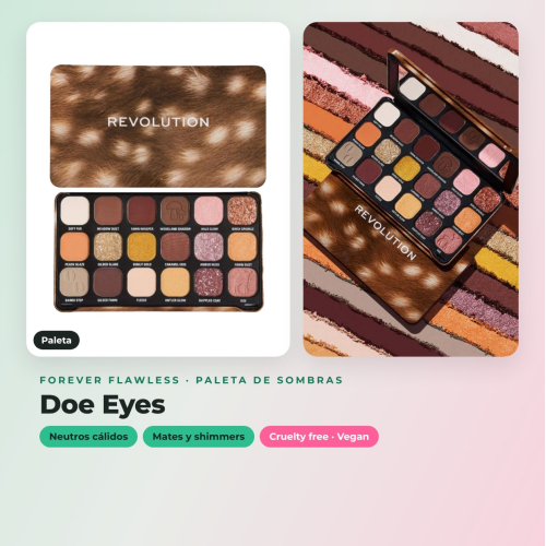 Revolution - Pack de 3 palettes de fards à paupières Forever Flawless