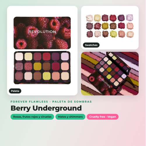 Revolution - Pack de 3 palettes de fards à paupières Forever Flawless