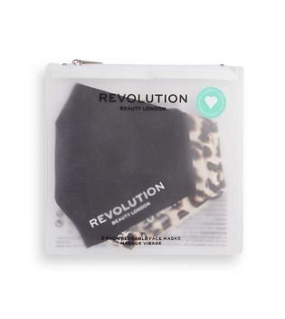 Revolution - Lot de 2 masques en tissu réutilisables - Black