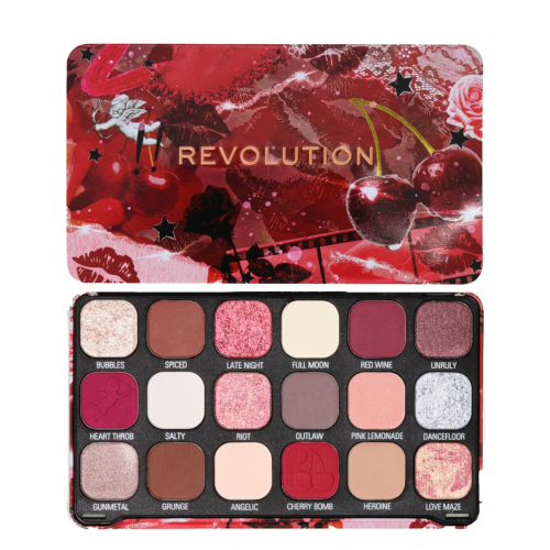 Revolution - Forever Flawless Palette de fards à paupières - Cherry Rebel Red