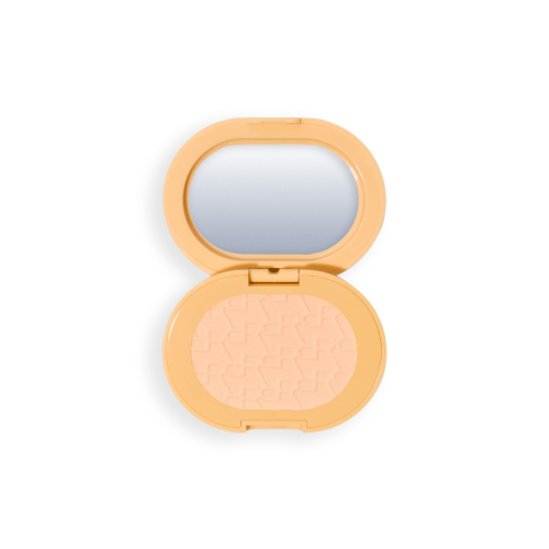 Makeup Revolution - Poudre compacte + Support adhésif pour téléphone portable Powder Pops - Banana