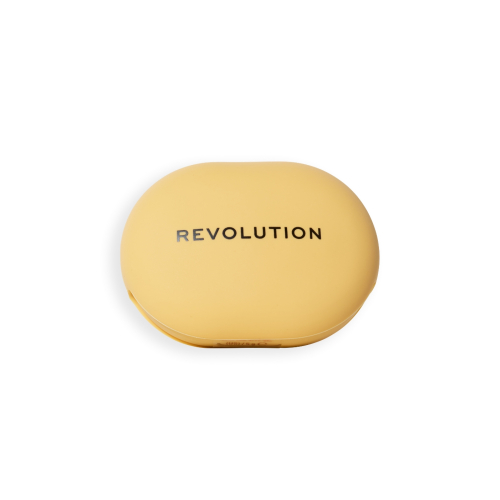 Makeup Revolution - Poudre compacte + Support adhésif pour téléphone portable Powder Pops - Banana