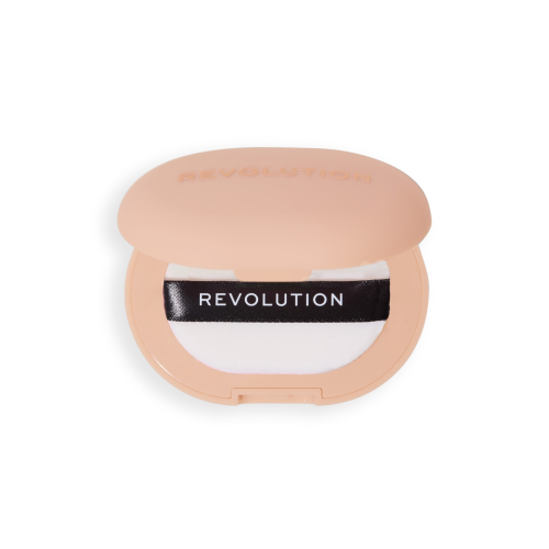 Makeup Revolution - Poudre compacte + Support adhésif pour téléphone portable Powder Pops - Peach