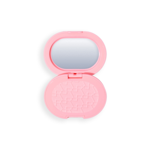 Makeup Revolution - Poudre compacte + Support adhésif pour téléphone portable Powder Pops - Rose