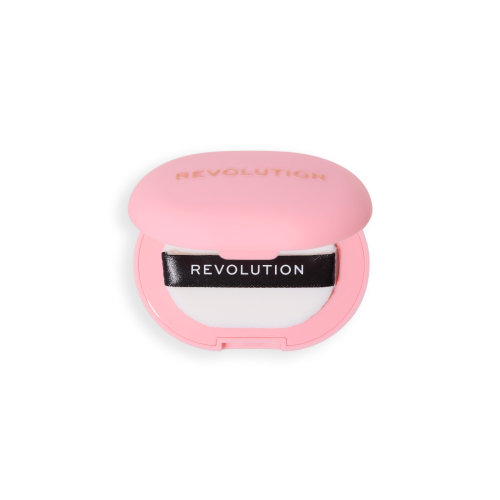 Makeup Revolution - Poudre compacte + Support adhésif pour téléphone portable Powder Pops - Rose
