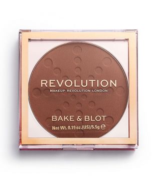 Revolution - Poudre compacte Bake & Blot - Deep Dark