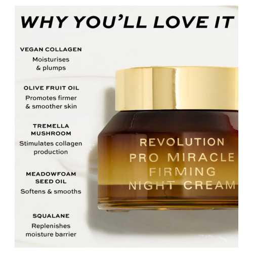 Revolution Pro - Crème de nuit au collagène Miracle Firming