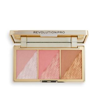Revolution Pro - Crystal Luxe Palette pour le visage - Peach Royale