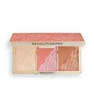 Revolution Pro - Crystal Luxe Palette pour le visage - Rose Fresco