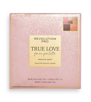 Revolution Pro - Palette de visage True Love - Medium-Deep
