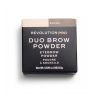 Revolution Pro - Ombre de sourcils poudre Duo Brow - Medium Brown