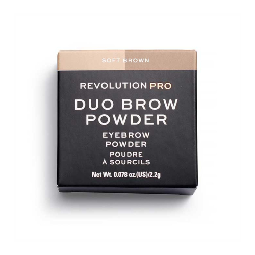 Revolution Pro - Ombre de sourcils poudre Duo Brow - Soft Brown