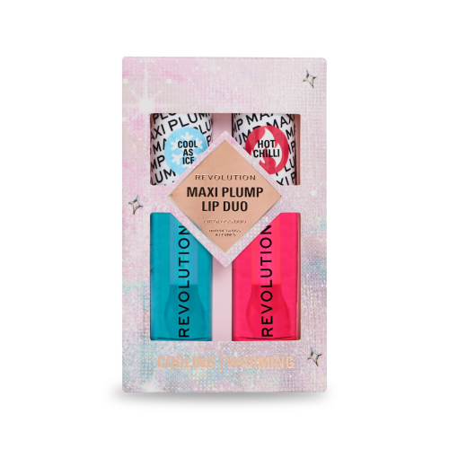 Revolution - Coffret de brillants à lèvres Maxi Plump Lip Duo - Maxi Plump Cool As Ice +  Maxi Plump Hot As Chilli