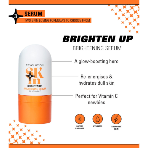 Revolution Skin - *Be Bright* - Sérum visage éclaircissant avec 3 % de vitamine C Brighten Up