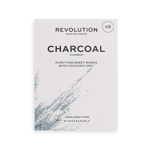 Revolution Skincare - Pack de 5 masques au Charbon