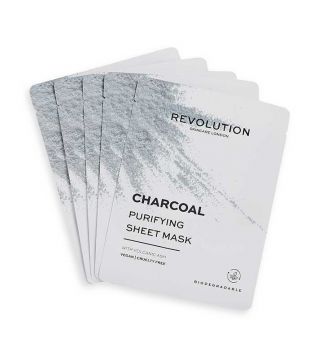 Revolution Skincare - Pack de 5 masques au Charbon