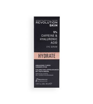 Revolution Skincare - Sérum sous les yeux - Solution de Caféine à 5% + Acide Hyaluronique