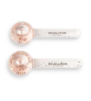Revolution Skincare - Ensemble globe de glace pour le visage - Pink Glitter