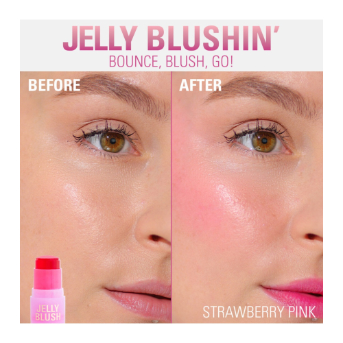 Revolution - Teinture gelée pour les lèvres et les joues Jelly Blush - Strawberry Pink