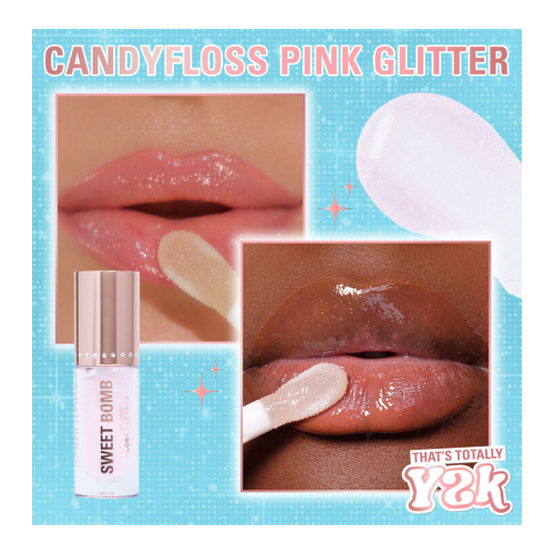Revolution - *Y2K Baby* - Brillant à lèvres Sweet Bomb - Candyfloss Pink Glitter