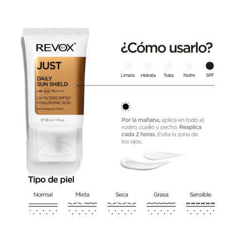 Revox - *Just* - Pack de 3 crèmes solaires SPF50+ à l'acide hyaluronique One, Two, Free!