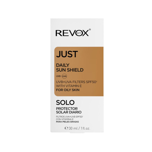 Revox - *Just* - Crème solaire quotidienne SPF50+ à la vitamine E pour peaux grasses