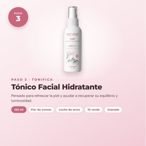Revox Ensemble Complet de Soin du Visage Routine Japonaise avec Gel Nettoyant, Peeling, Tonique, Sérum, Crème et Masque Hydratant Vegan et Cruelty Free