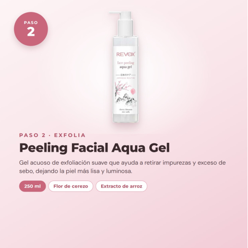 Revox Ensemble Complet de Soin du Visage Routine Japonaise avec Gel Nettoyant, Peeling, Tonique, Sérum, Crème et Masque Hydratant Vegan et Cruelty Free